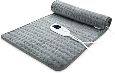 Warme elektrische deken voor rug, nek en schouders - vochtige en droge warmtekussen 85 x 43 cm