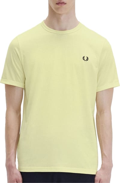 Fred Perry M3519 Ringer T-Shirt Wax Yellow