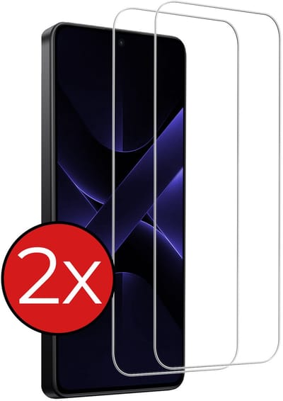 Screenprotector - 2 Stuks - Geschikt voor Xiaomi Poco X7 Pro - Extra Sterk - Beschermglas - Gehard Glas - Tempered Glass - Screen Protector