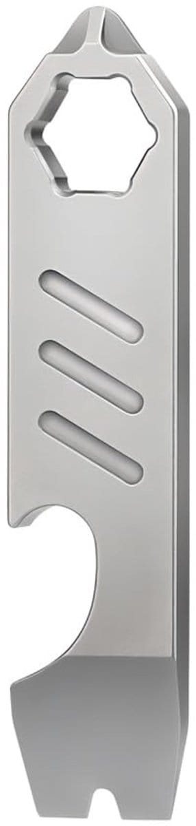 Dailygoody - Titanium Pry Bar - Sleutelhanger Multi Tool - Compact en veelzijdig - Flesopener en schroevendraaier - Ideaal voor outdoor en campin