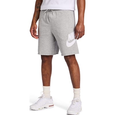 Nike Club Alumni Korte Broeken Heren - Grijs - Maat XL - Katoen Jersey