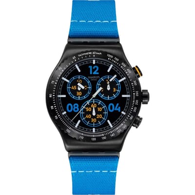 Swatch Irony - Chrono New YVB100 Moments in Blue Horloge