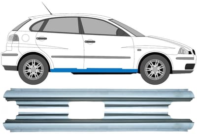 Volledige dorpel voor Seat Ibiza Cordoba 2002-2008 / Links + Rechts / Set