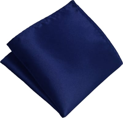 Fako Fashion - Pochette - Pochet - Satijn - 22x22cm - Donkerblauw