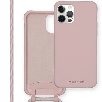 imoshion Hoesje - Geschikt voor Apple iPhone 12 Pro Max - Color Backcover met afneembaar koord - Roze