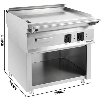 GGM Gastro Elektro Teppanyaki Bratplatte - 9 kW - inkl. Unterbau