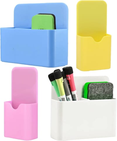 Magnetische Marker Houder - 4 Stuks Penhouder voor Whiteboard en Kantooraccessoires - Multicolor