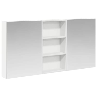vidaXL - Badkamerkast - set - 3 - st - 140 - x - 14,5 - x - 70 - cm - Bewerkt - hout