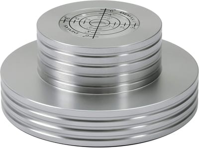 Stabilizer voor platenspeler met libel - 300 g aluminium gewichtsaccessoire