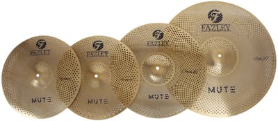Low Noise Bekkenset 14-16-20 inch - Fazley CYM-Mute-G - Goud