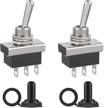 Tuimelschakelaar 12V 25A SPDT Waterdicht ON-ON (Set van 2)