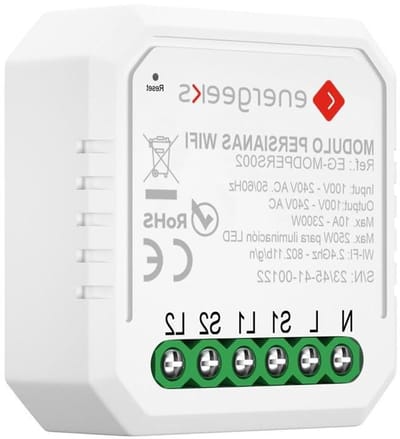 Wifi Module voor Jaloezieën - Rolluik Bediening - Huis Automatisering - App en Spraakbesturing - 2300W - Wit