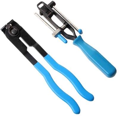 2-delige stofkapklemtang, kogelkooiklemtang, kogelkooidemontagegereedschap, demontagetang - blauw