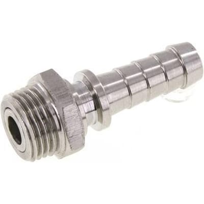 13 mm & R1/2'' RVS 1.4301 Slangpilaar Buitendraad FKM Afdichting Draaibaar