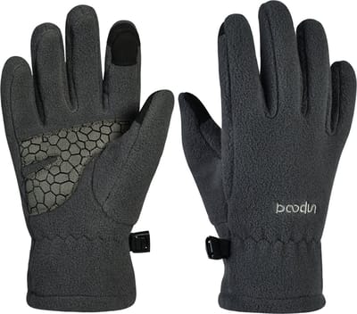 Opruiming!-Handschoenen met Touchscreen / 2-4Jaar Jongens/Meisjes/Kinderen/Polyester polar fleece/Maat S - Grijs -Sherp geprijsd!!