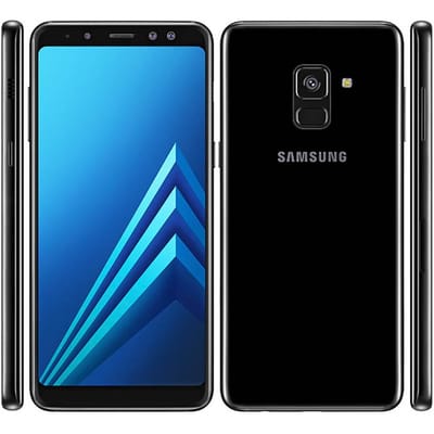 Gereviseerde Samsung Galaxy A8 (2018) A530F Mobiele Telefoon 5.6  Octa-core 16MP 4GB RAM 32GB ROM Met Enkele SIM/Dubbele SIM Simple Set zwart