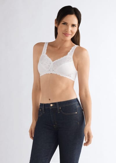 Amoena Prothese Bh Zonder Beugel Jasmin SB Wit - maat EU 70AA / FR 85AA