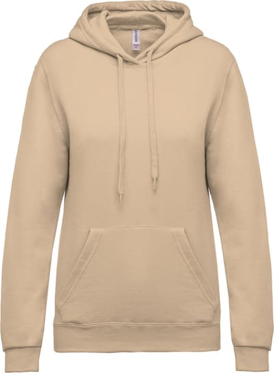 Kariban Eco damessweater met capuchon K473 - Light Sand - S