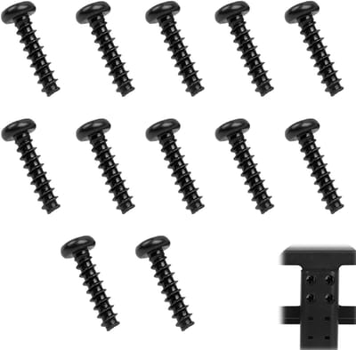 Dailygoods - Set van 12 Zelftappende Schroeven M4 x 12 mm voor Montage