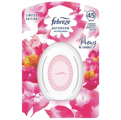 Febreze Badkamer Luchtverfrisser - Peony & Cedar Spring Edition - 50 Dagen Frisheid - 7.5ml - Petit Coin - Set & Go - Niet Elektrisch
