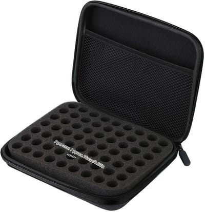 Dailygoods- Etherische Olie-etui 63 Slots - Draagbare Opbergtas - Bescherming tegen Schade - Lichtgewicht - Voor Nagellak/Parfums - Compact Formaat