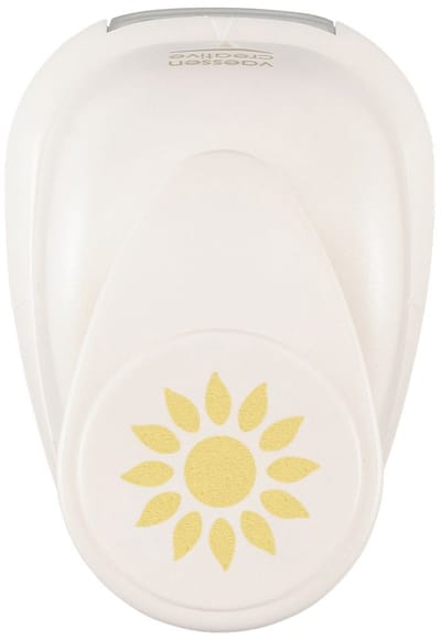 Vaessen Creative Pons - Figuurpons - Zonnebloem - 2,5 x 2,5 cm