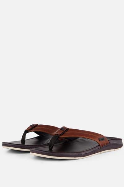 Reef Leather Offshore Slippers bruin Leer - Maat 45