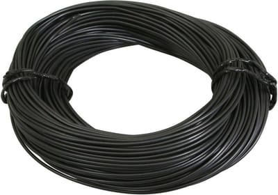 Bobine de fil électrique noir multibrin 9/10 0.75mm² x 50m faisceau pour moto cyclo