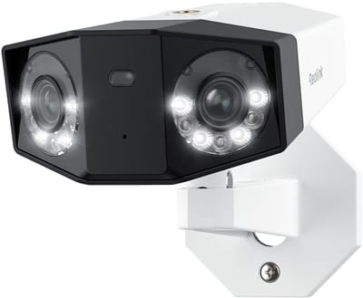 Reolink Duo 2 PoE - 4K Dubbele-lens Buitencamera - 180° Beeldhoek - Slimme Personen-/Voertuig-/Huisdierdetectie - Kleuren Nachtzicht - Tweewegs Audio - Tot 512GB microSD