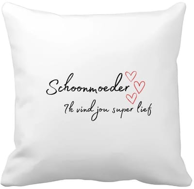 Akyol - schoonmoeder ik vind jou super lief Kussen hoes - Mama - de liefste schoonmoeder - moeder cadeautjes - moederdag - verjaardag - geschenk - kado - 40 bij 40 cm