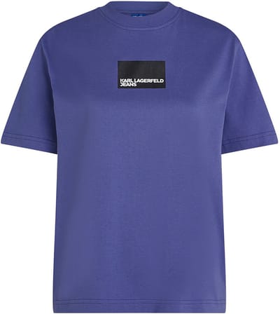 Karl Lagerfeld Jeans A1w17006 T-shirt Met Korte Mouwen Blauw XS Vrouw