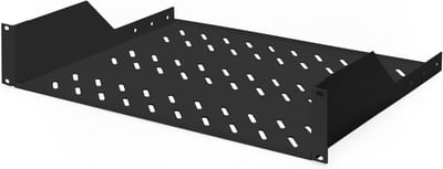 Legbord 19-inch 2U voor Vaste Installatie - Draagvermogen 25 kg - Optimaal voor Server- en Netwerkbehuizingen