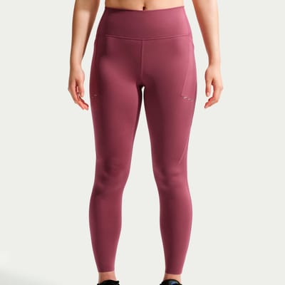 Nike Swift High-waisted 7/8 Leggings Leggings Dames - Roze - Maat 34 - Katoen Jersey