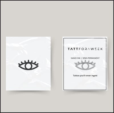 Tijdelijke tattoo oog | Neptattoo volwassenen | Tijdelijke tattoo voor volwassenen | Temporary tattoo | Plaktattoos voor volwassenen | Neptattoos | Probeer zorgeloos een tattoo | tattforaweek