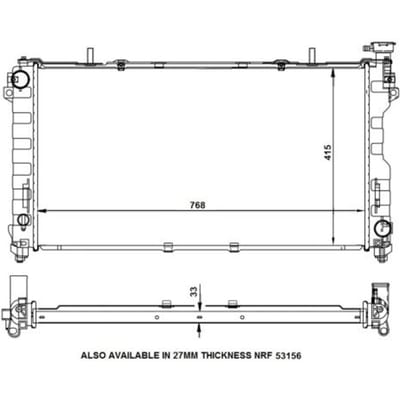 Radiator, motorkoeling NRF 56133
