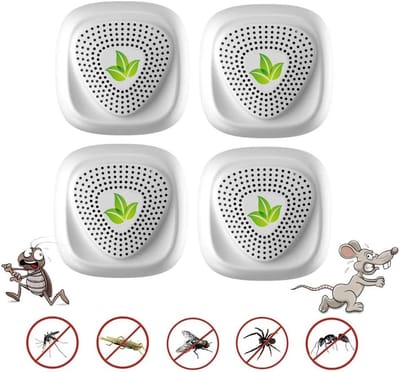 Ultrasoon ongediertebestrijdingsmiddel – Effectief tegen muizen, ratten, insecten en meer – 4 stuks