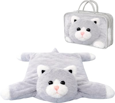 ADEL Verzwaringsknuffel Kat 2 kg – Zachte Verzwaarde Knuffel / Weighted Stuffed Animal – Verzwaringskussen Kind & Volwassenen – Rustgevend Knuffeldier