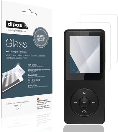 dipos – 2x Pantserfolie geschikt voor Poeloisy LQ4 | 9H Screenprotector