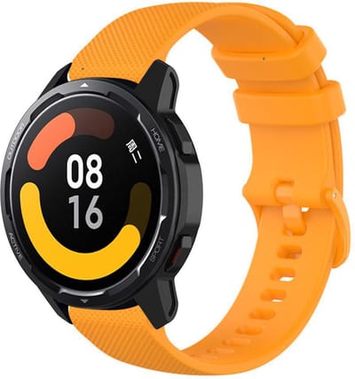 Strap-it Luxe siliconen smartwatch bandje - geschikt voor Xiaomi Watch S1 (Active/Pro) / Watch 2 Pro / Watch S3 / Mi Watch / Amazfit GTR 47mm / GTR 2-3-4 / Amazfit Balance / Bip 5 - oranje