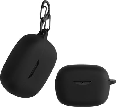 kwmobile Hoes geschikt voor JBL Wave Beam / Beam 2 / Wave 200TWS - Siliconen cover voor oordopjes in zwart