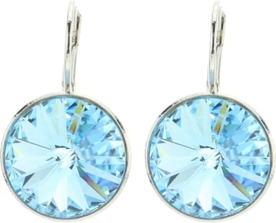 Behave - Oorhangers met blauwe kristal - zomerse elegantie stijlvol