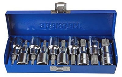 Torx TRX-Star BIT Socket Set 10-delig 1/2"