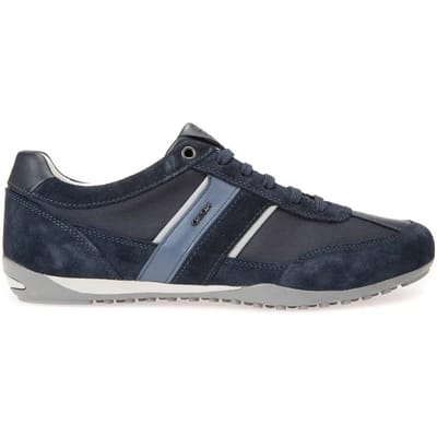 GEOX WELLS HEREN Sneakers - DONKER MARINEBLAUW - Maat 39
