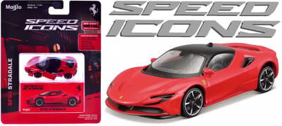 Maisto Ferrari Sf90 - Modelauto - Schaal 1:64 - Rood/Zwart