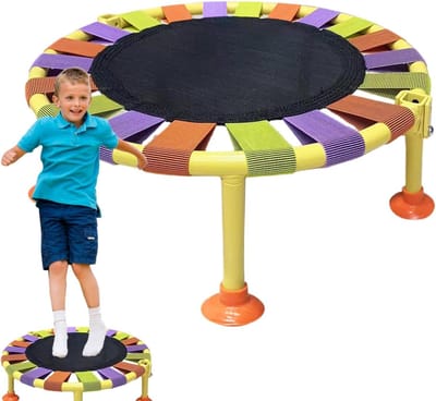 Fitness Trampoline - Oefentrampoline Indoor - Thuis Sporten - Opvouwbaar Ontwerp - 48x27x10 cm - Multicolor