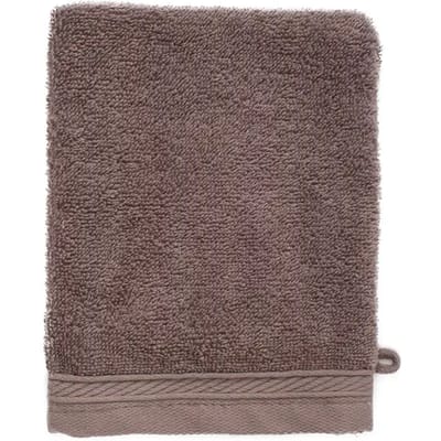 The One Towelling Washandje - 16 x 21 cm - 100% organisch katoen - Met ophanglus - 550 gr/m2 - Taupe