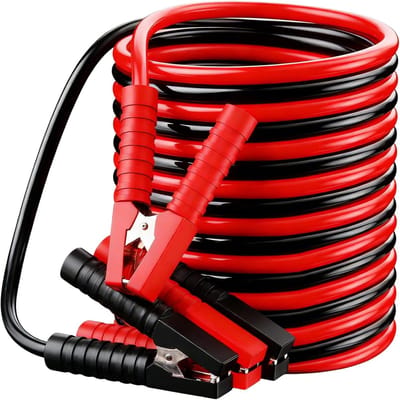Startkabel Auto - Overbruggingskabel Krachtig - Voertuig Starten - 3000 Amp Koperkern - 5 Meter Lengte - Zwart