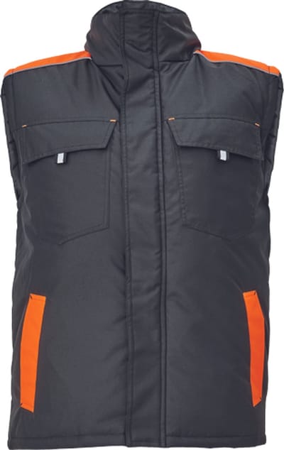 Cerva MAX VIVO bodywarmer 03030166 - Zwart/Oranje - XL