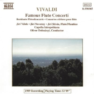 Jiri Valek, Jiri Stivin, Jiri Novotny, Capella Istropolitana, Oliver Dohnanyi - Vivaldi: Famous Flute Concerti (CD)