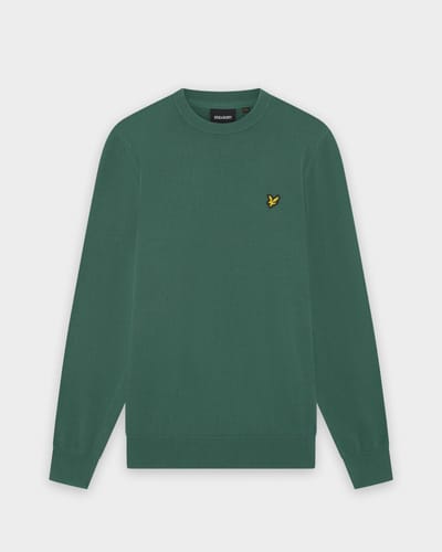 Trui Lyle &amp; Scott KN2136V COTTON CREW-W130 EVERGLADE